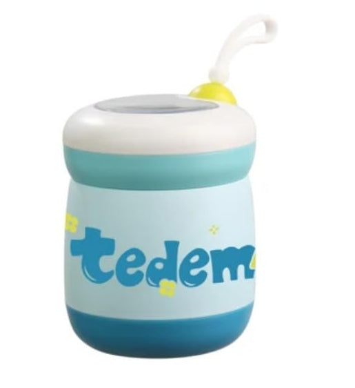 Tedem Lunch Box Stainless Steel Insulated Food Jar with Folding Spoon 450ML
