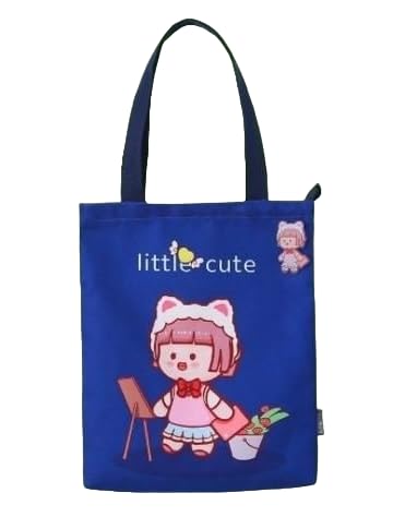 Kawaii-Q Accessories Little Cute Doll Tote Bags – Tuition Bag, Picnic Bag for Girls, Activity Bag, Lunch Bag, Shoulder Bag