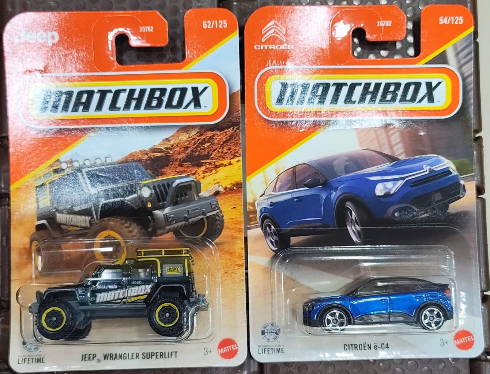 Matchbox Cars 2026 - Combo Pack of 2 Pcs - Citroen e-64 & Jeep Wrangler Superlift - 30782-95FG
