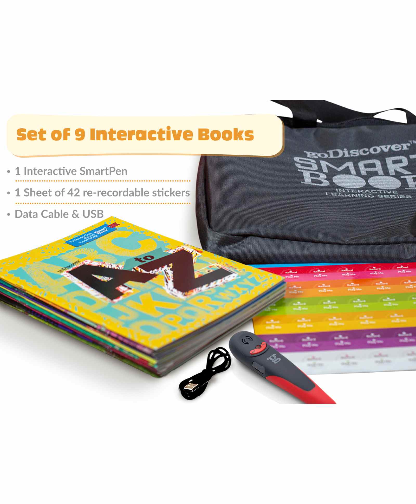goDiscover Interactive Early Learning Smart Book - Set of 9