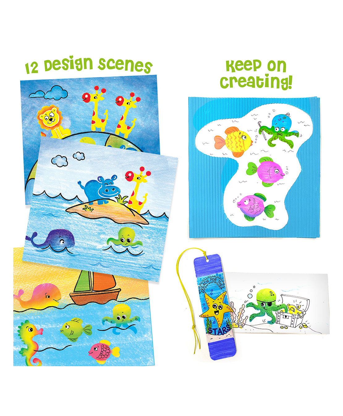 Stamping Set Imagimake Stamp Art-Ocean, Child Age Group: 4 - 8 Years