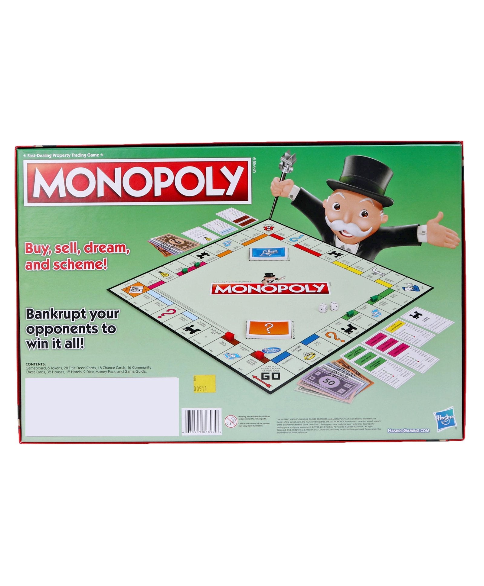 Monopoly Classic Property Trading Board Game - Multicolor