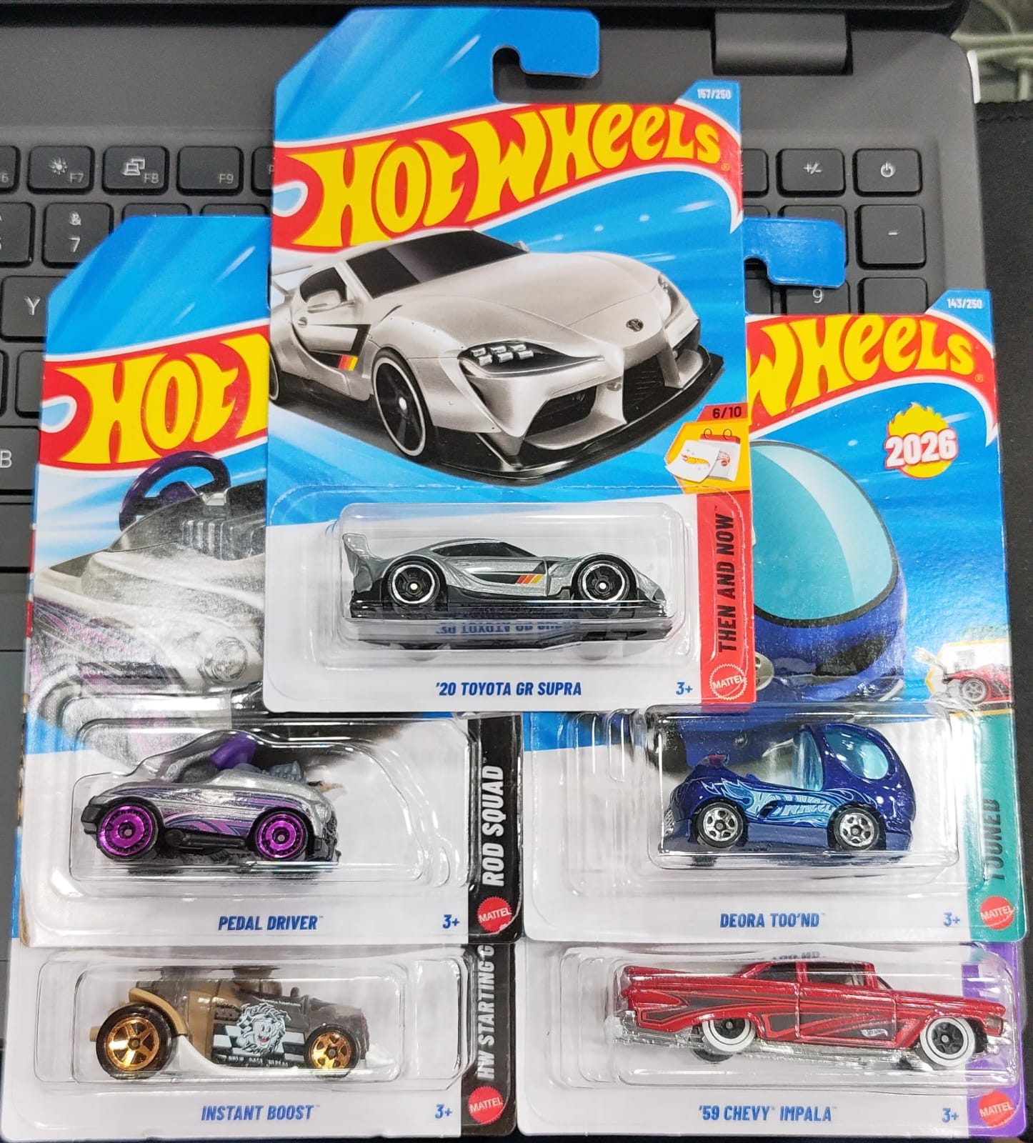 Hot Wheels Mainline - Mix Combo Pack of 5 Cars - Long Card