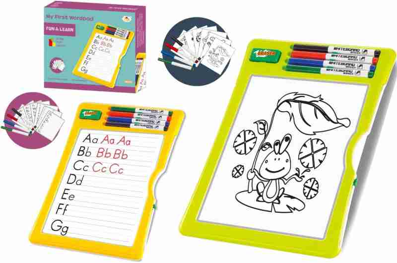 My First Word Pad – Smart Learning Toys Color Drawing Erasable Writing Learning (Multicolor)