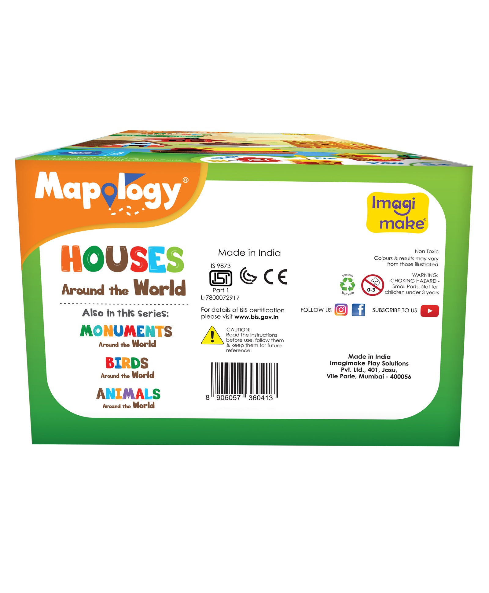 Imagimake Mapology House Around The World - Multicolor