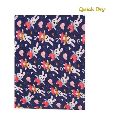 Quick Dry Baby Bed Protector Vibro Deer Print Sheet - Medium