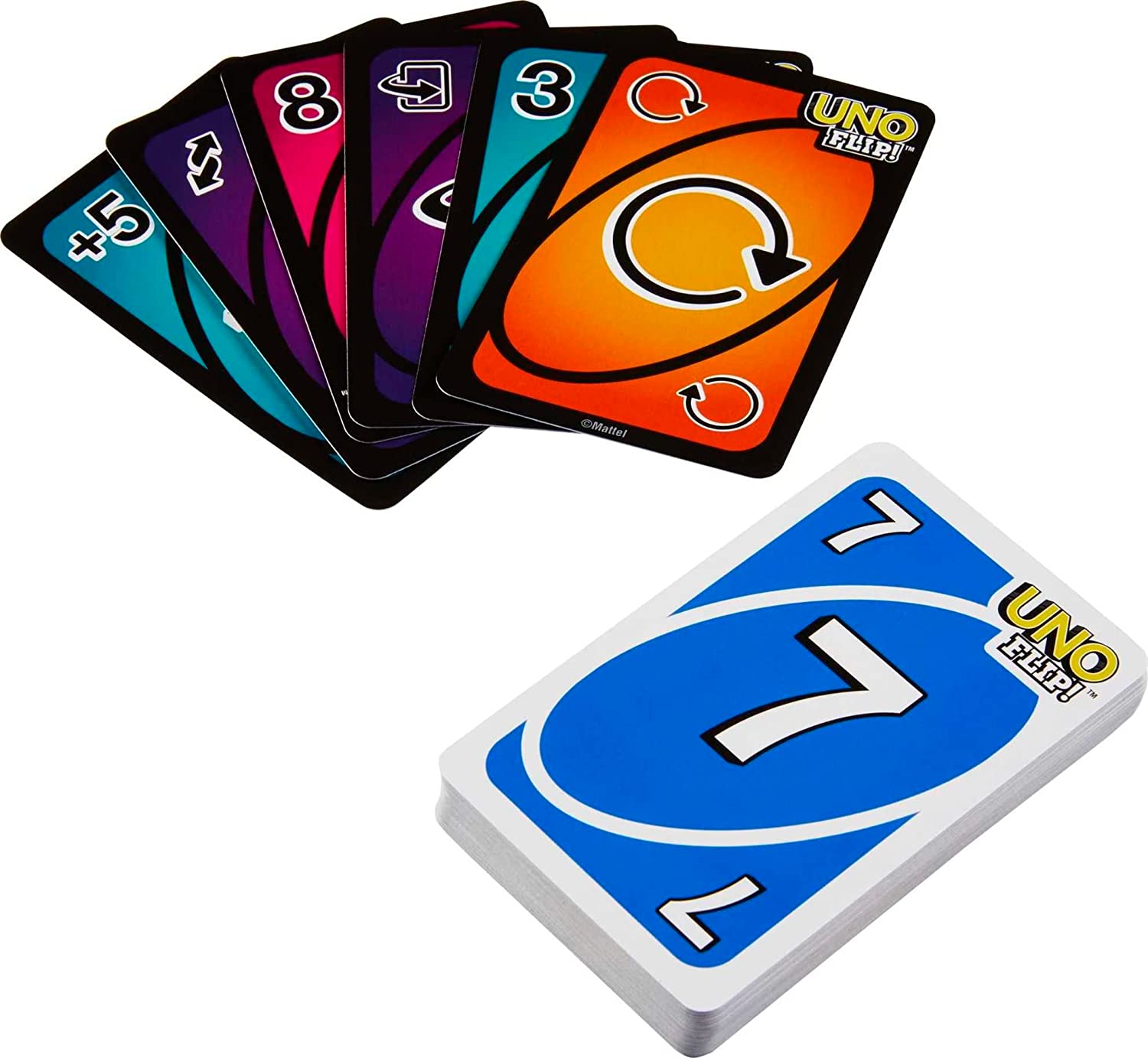 UNO Kid Mattel Games Uno Flip Side Card Game, Multicolor