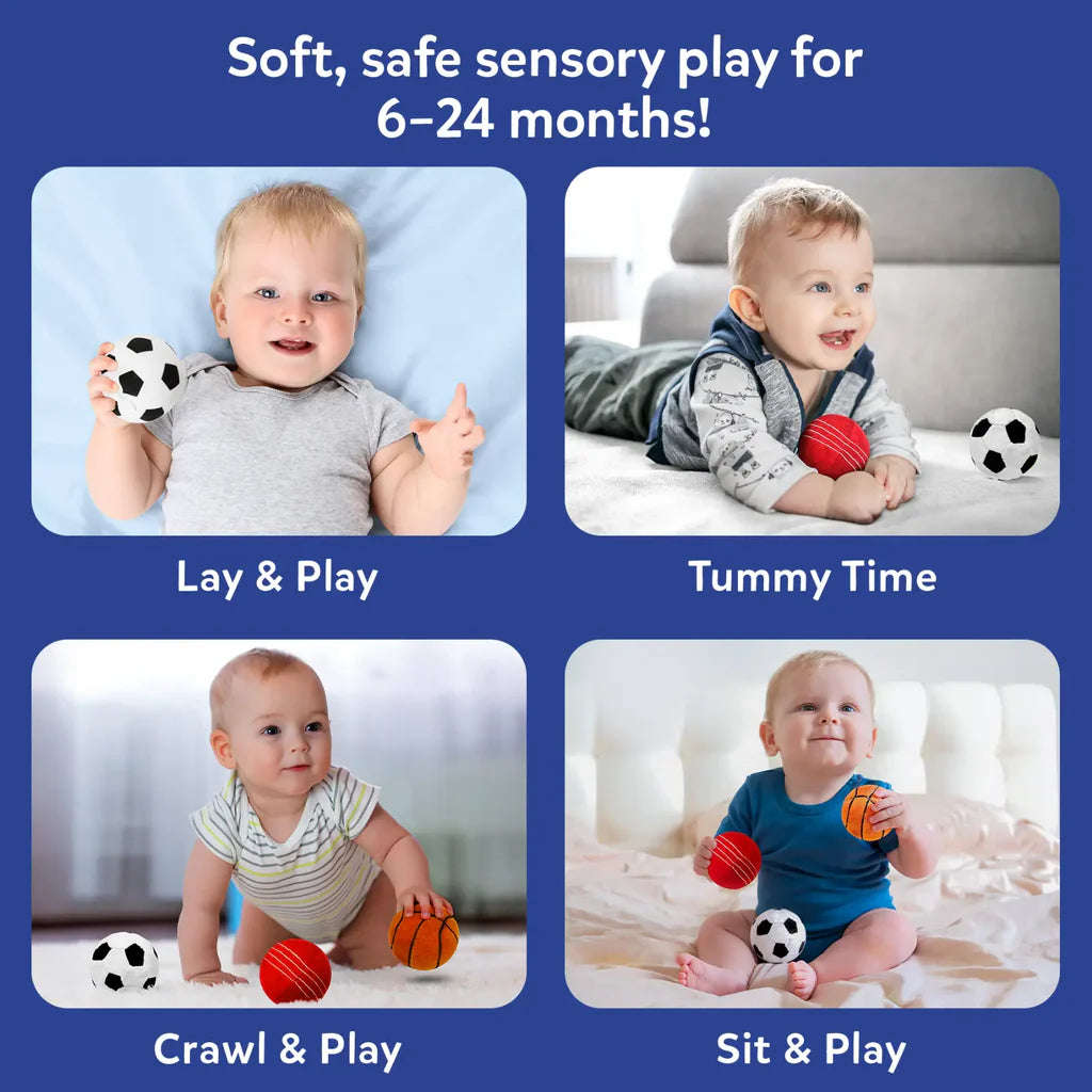 My First Sports Bag! Plush Sports Bag Playset for Babies (6-24 months)