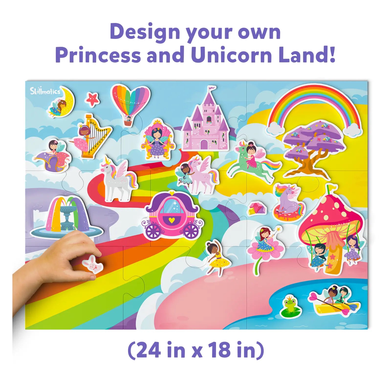 Magnetopia - Princess & Unicorn Land! | Interactive Pretend Play Set Multicolor