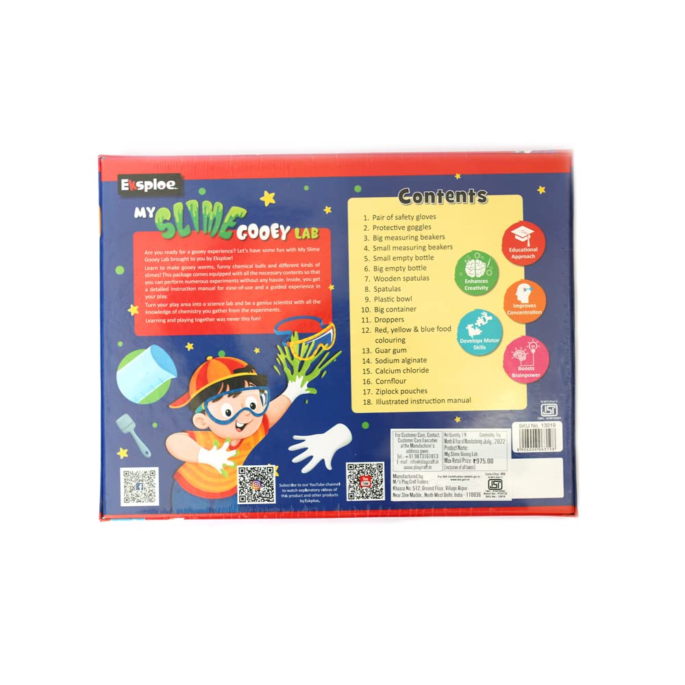 Explore My Slime Gooey Lab Activity Toy Kit for kids - multicolor