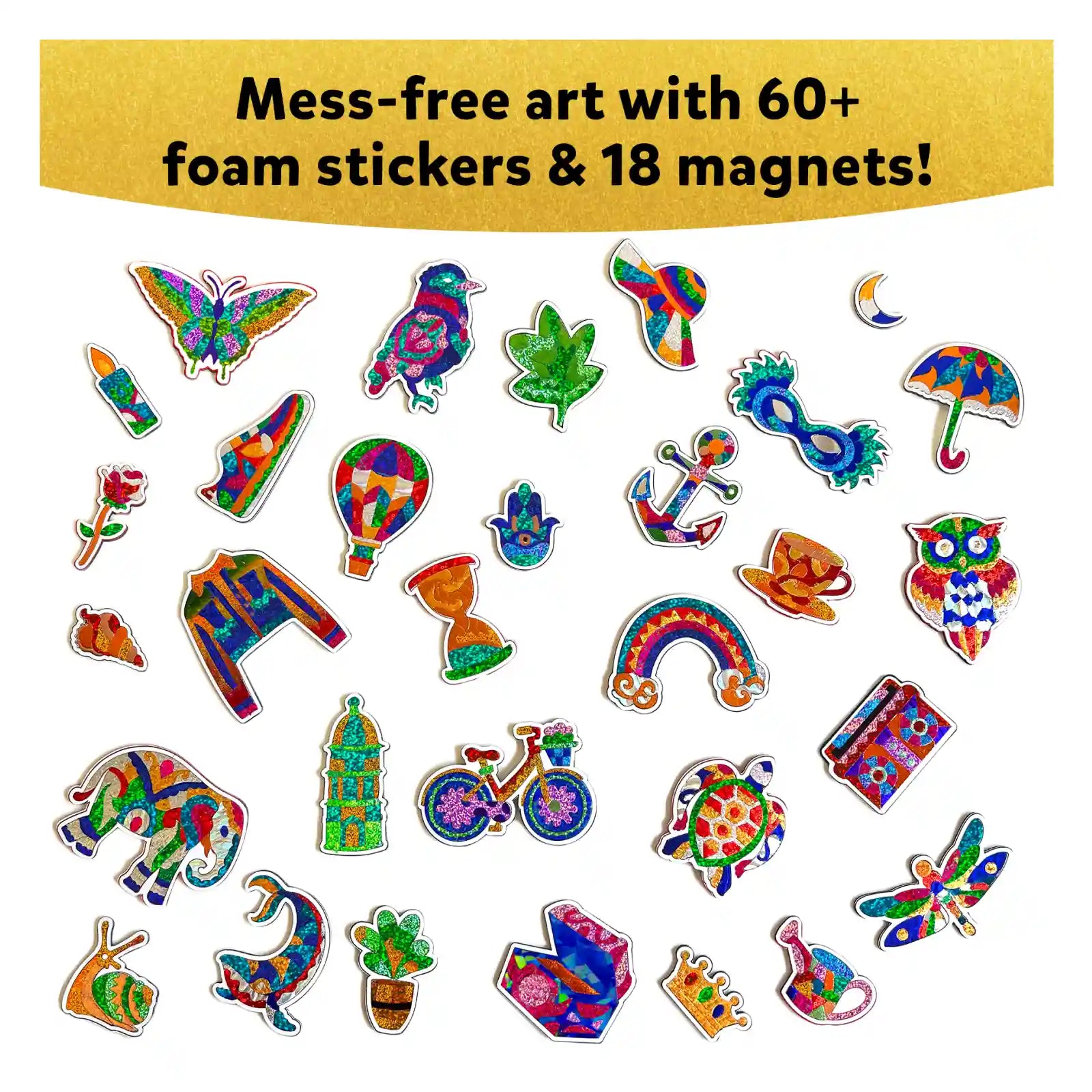 Skillmatics Foil Fun Foil Fun Pretty Patterns | No Mess Art Kit | Ages 7+| Multicolor