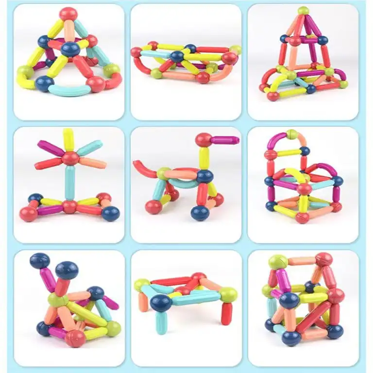 Magnetic Sticks 36 Pcs Building Blocks For Kids - Multicolor