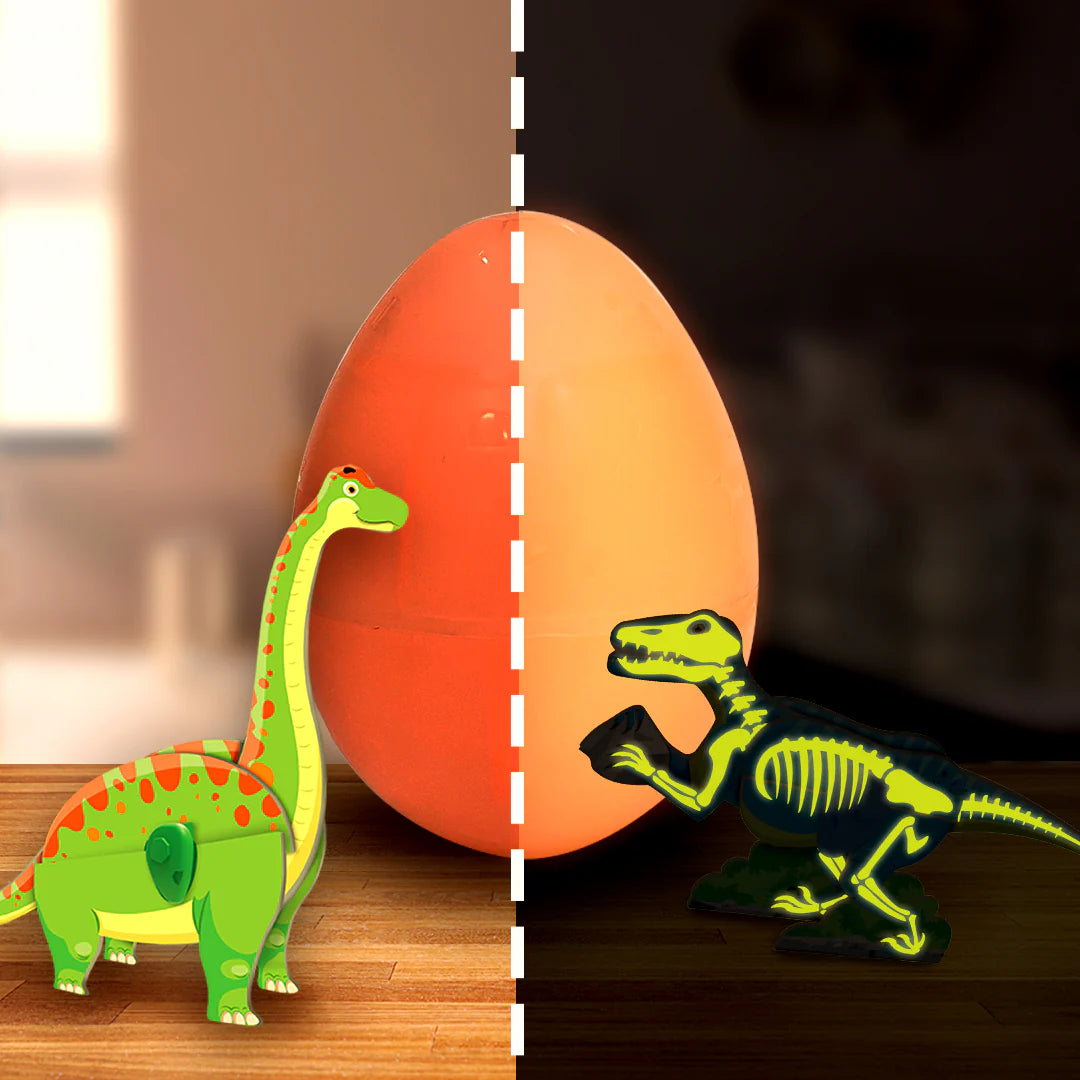 Imagi Make Dino & Egg - Orange - Multicolor