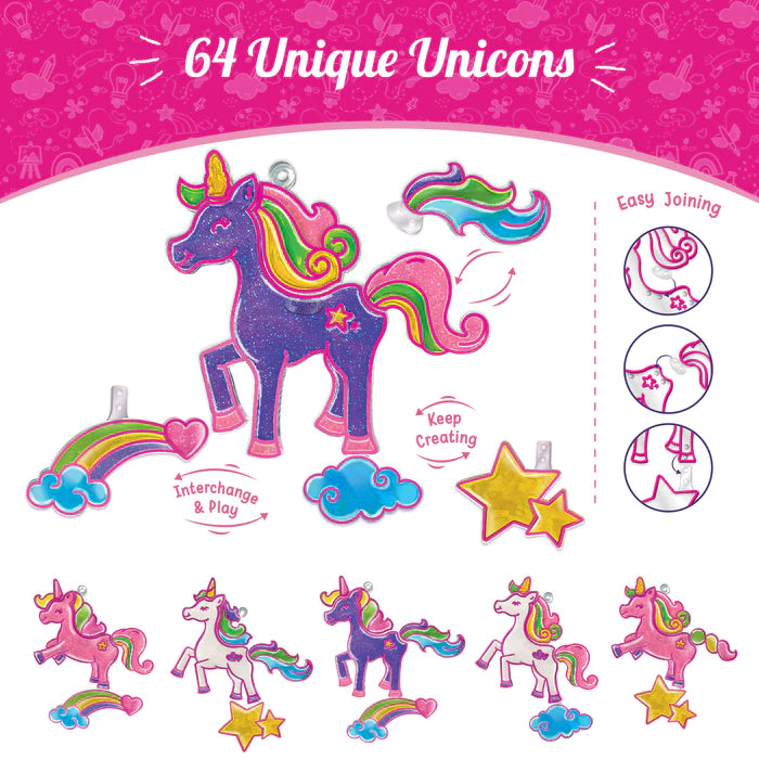 ImagiMake DIY Window Art Unicorn Multicolor