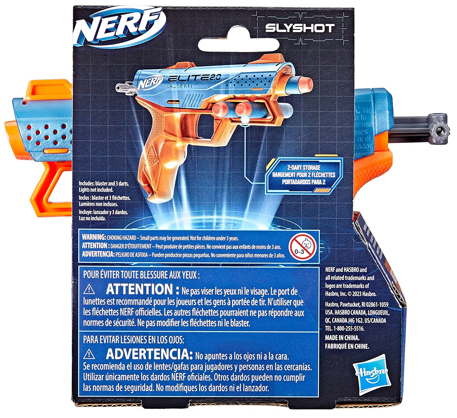 Nerf Elite 2.0 Face Off Target Set, inclut 2 blasters à fléchette
