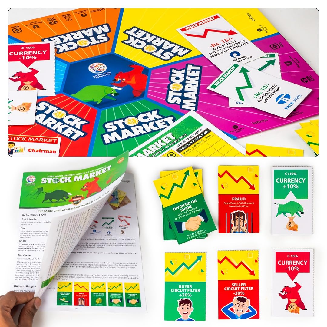 Ratna's Stock Market Board Game | Learn About Different Aspects of The Economy