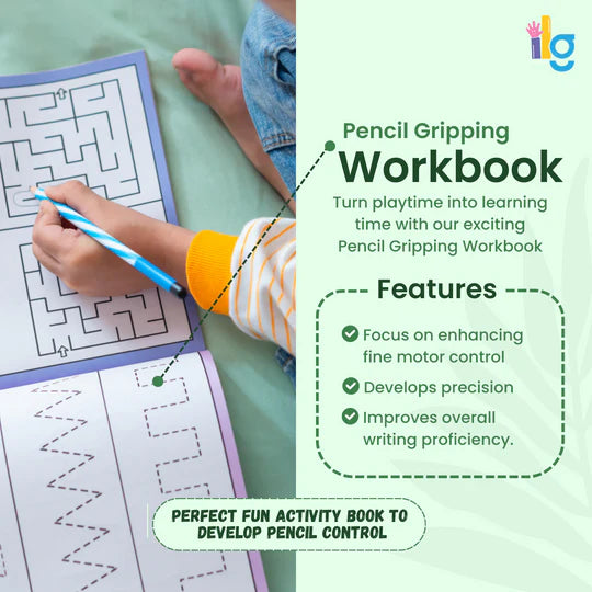 ilearnngrow Pencil gripping Workbook - Multicolor