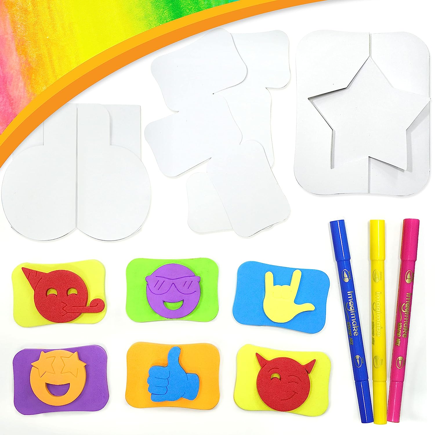 Imagimake Stamp Art Smiley – Coloring & Stamping Set