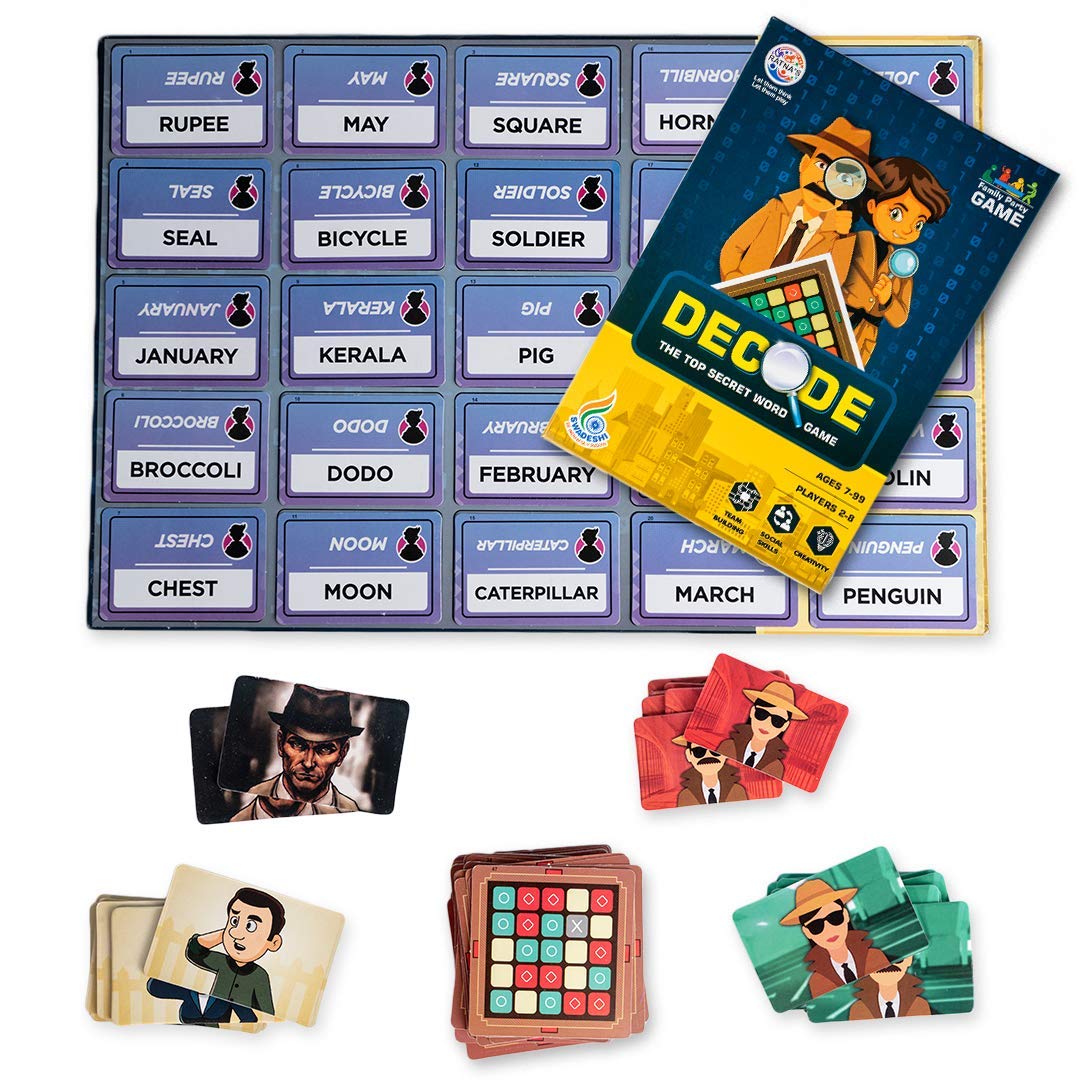 Ratnas Decode The Top Secret Word Board Game for Kids - Multicolor