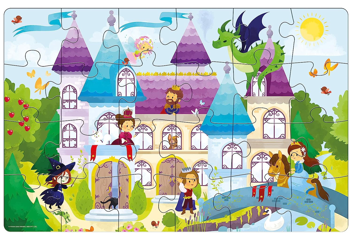 Frank Giant Floor Jigsaw Puzzles for Preschool Kids Fairytale Castle