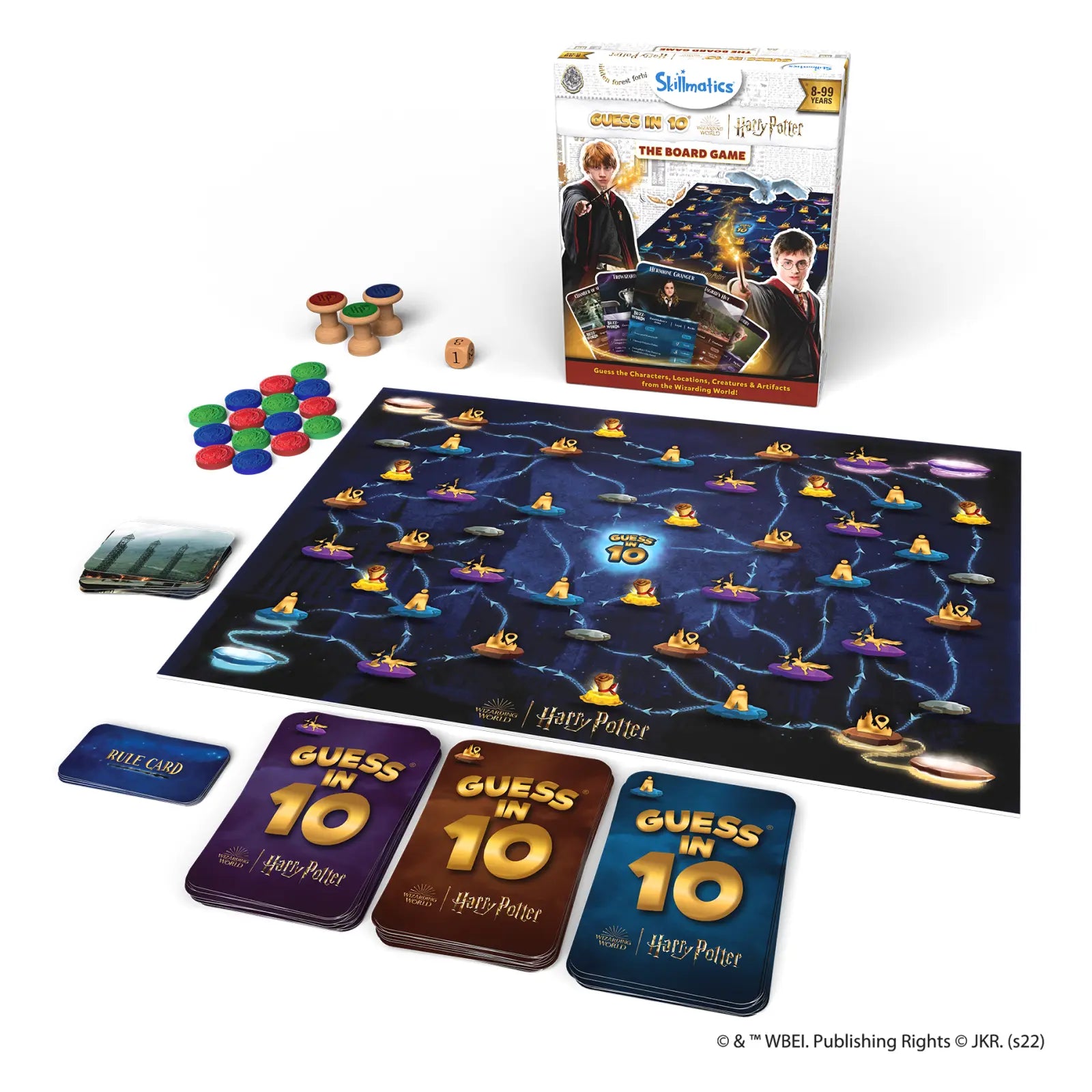 Skillmatics Guess in 10: Harry Potter Board Game | Trivia game (ages 8+)
