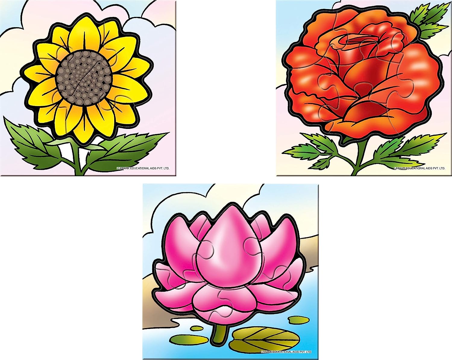 Frank My First Puzzles - Flowers - Set of 3 - Play and Learn
