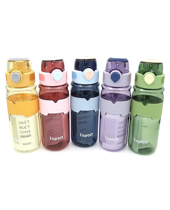 Plastic Bottle - 600ml | Leakproof, Durable, Non-Toxic Water Bottle with Measure Scale