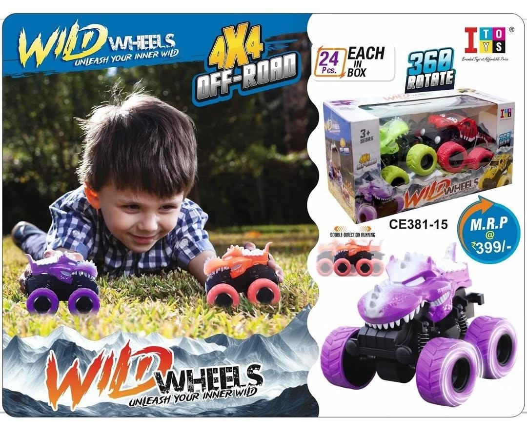 Itoys Wild Wheels - 4 x 4 Off-Road Vehicle - Multicolor