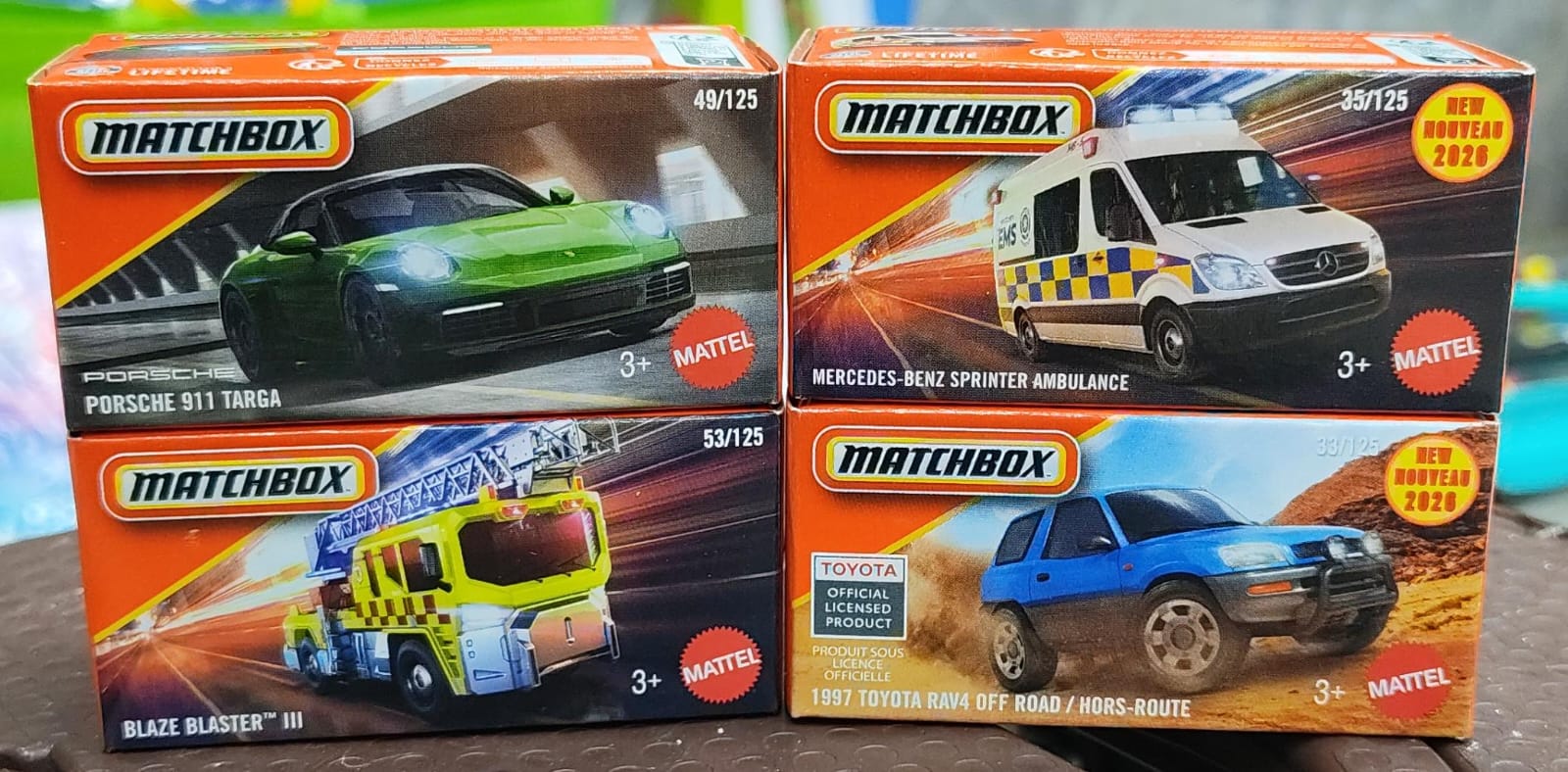 Matchbox Mainline - Combo Pack of 4 Cars - DNK70 - 002
