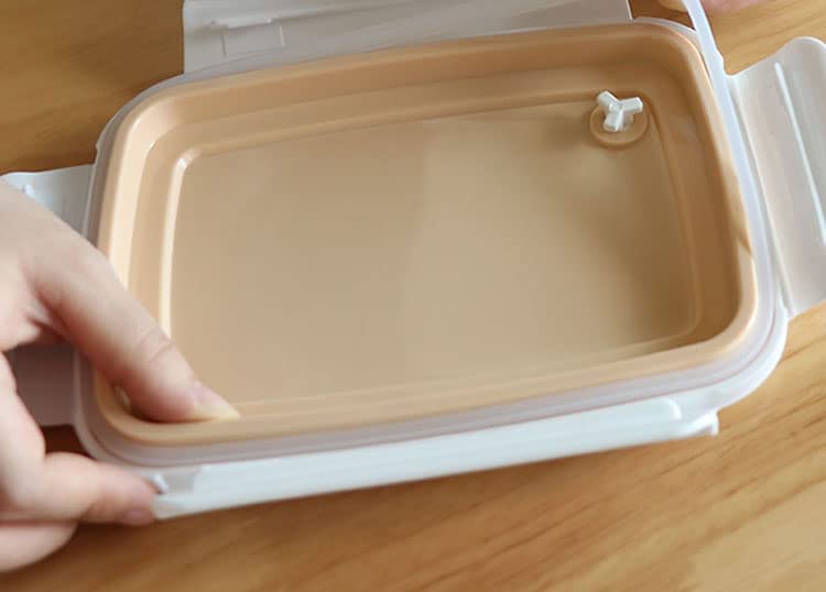 Single Compartment Insulated Lunch Box Stainless Steel Handy Lunch Box with Wooden Style lid Tiffin Box for school and office 800ml