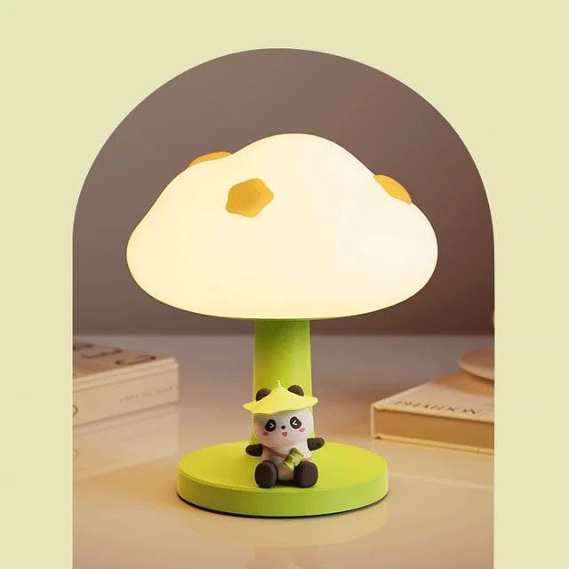 Cute Panda Night Light for Kids, Nursery Silicone Night Light, USB Charging LED Lamp, Room Decor, Gifts for Toddler Children Teenage Girls Valentine's Da