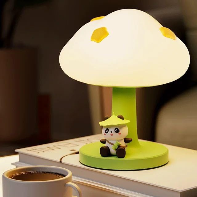 Cute Panda Night Light for Kids, Nursery Silicone Night Light, USB Charging LED Lamp, Room Decor, Gifts for Toddler Children Teenage Girls Valentine's Da