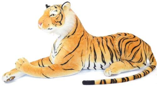 Giant tiger stuffed animal - large stuffed tiger (3 feet long) -Lifelike stuffed tiger Plush Toy Gifts for Kids