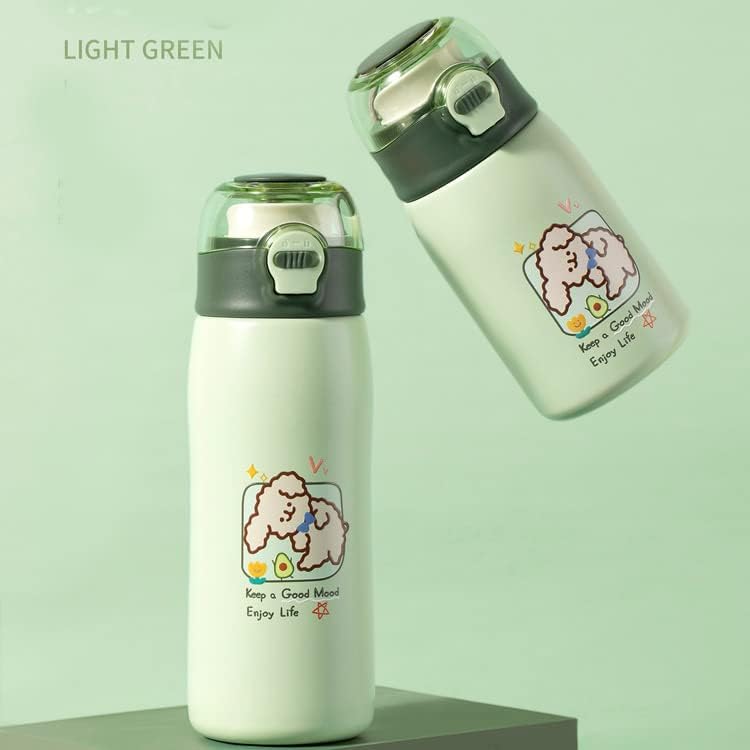 Insulated Stainless Steel Bottle - Hot and Cold Water Bottle for Girls/Flask for Kids (380ml)