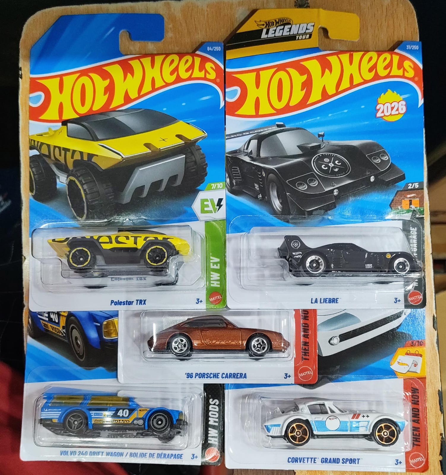 Hot Wheels Mainline - D Case 2026 - Combo Pack of 5 Cars