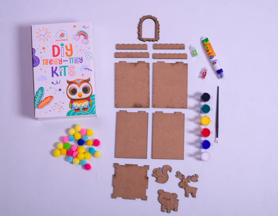 ilearnngrow Teeny Tiny DIY Pen Stand Craft Kit – Color & Decorate Your Own Desk Organizer