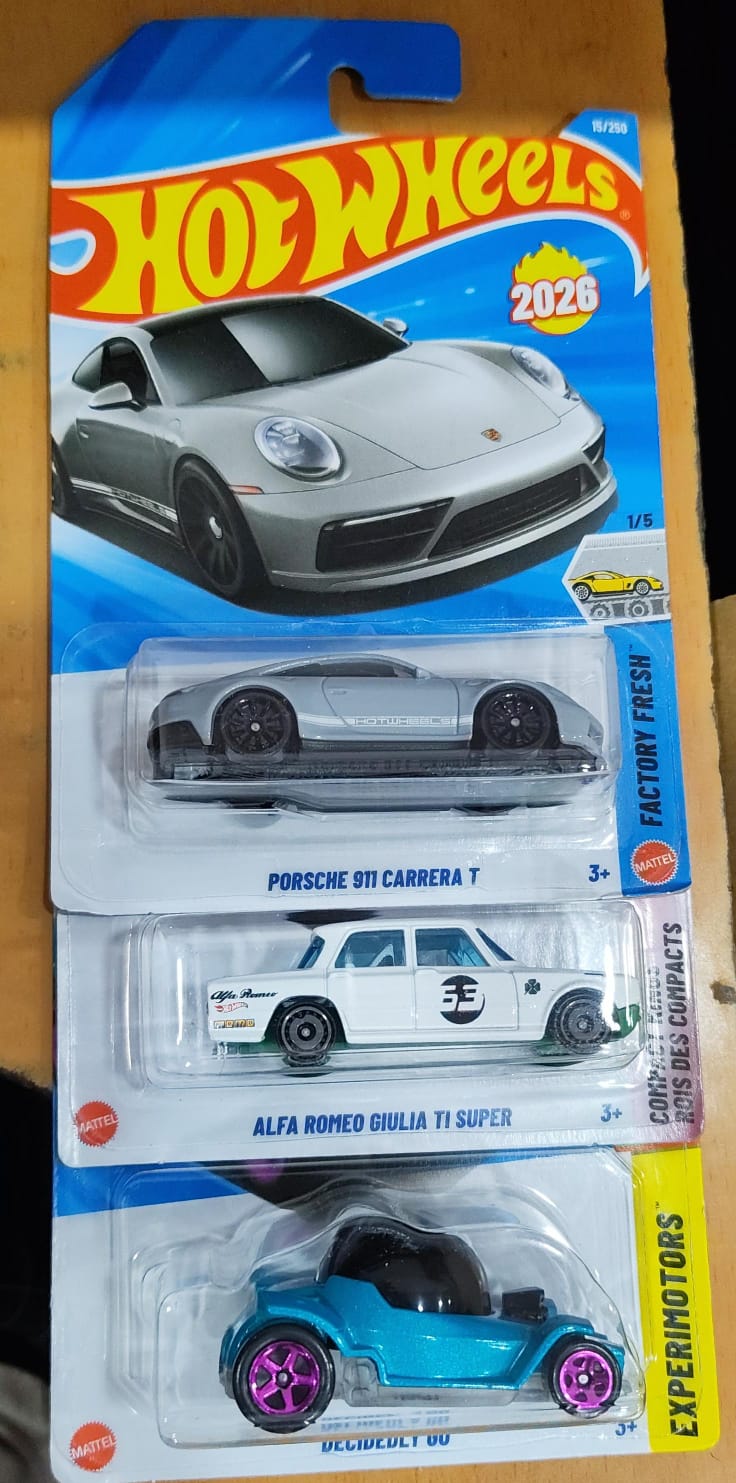 Hot Wheels Mainline - Combo Pack of 3 Cars - A Case 2026 - Long Card (1)