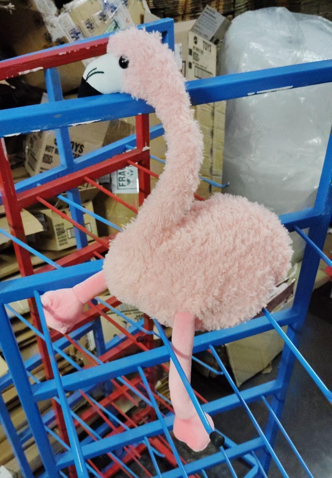 Soft Round Stuffed Flamingo Animal | Flamingo Plush Toys for Home Decor Cuddly | Flamingo Pillow Hugging Flamingo Doll Gift for Kids | Multicolor