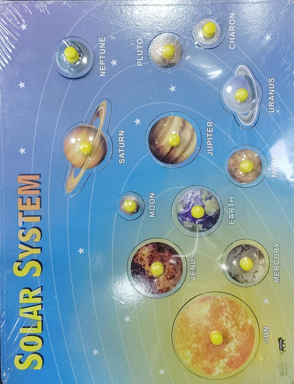 Colorful Learning Educational Board for Kids, Set of 5 Puzzle Board Includes Fruits, Solar System, Body Parts, Animals & Vehicles