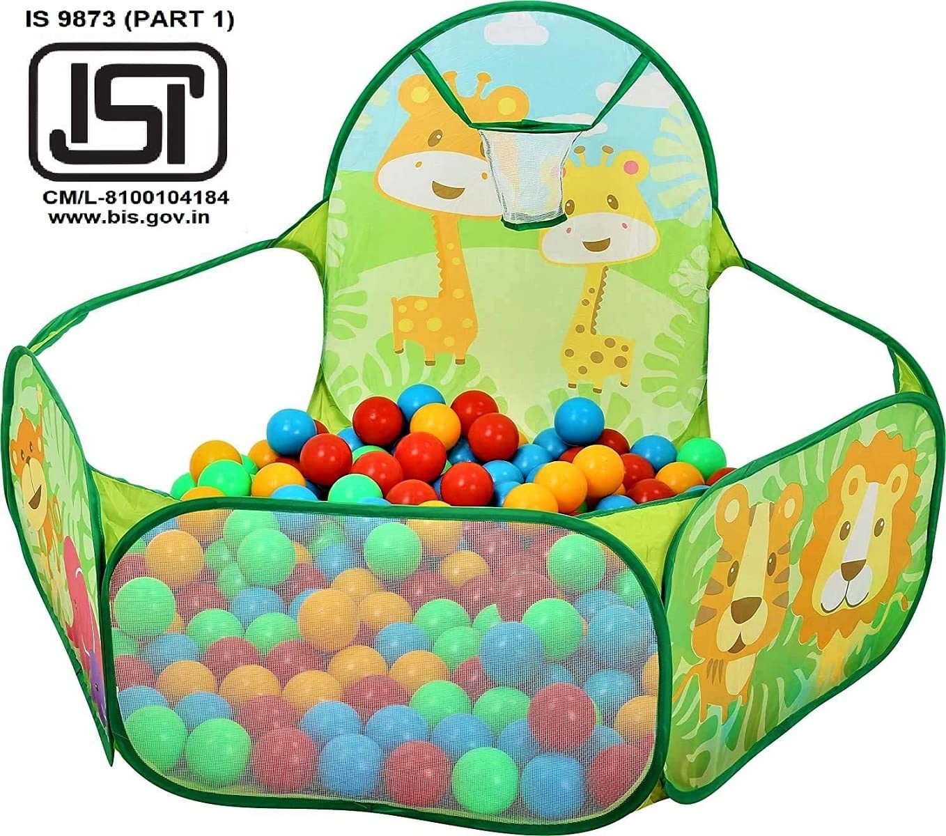 Zoo Ball Pool With 50 Balls - Multicolor