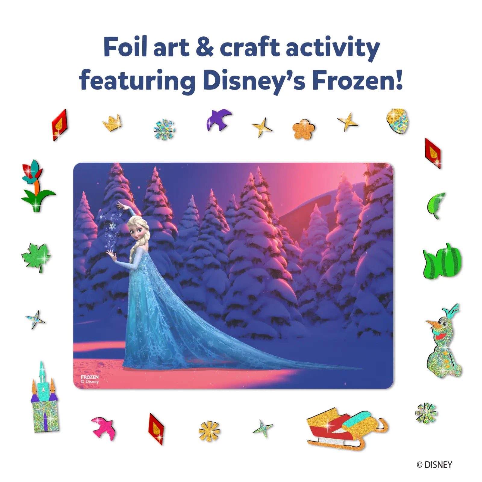 Foil Fun: Disney Frozen | No Mess Art Kit | Multicolor