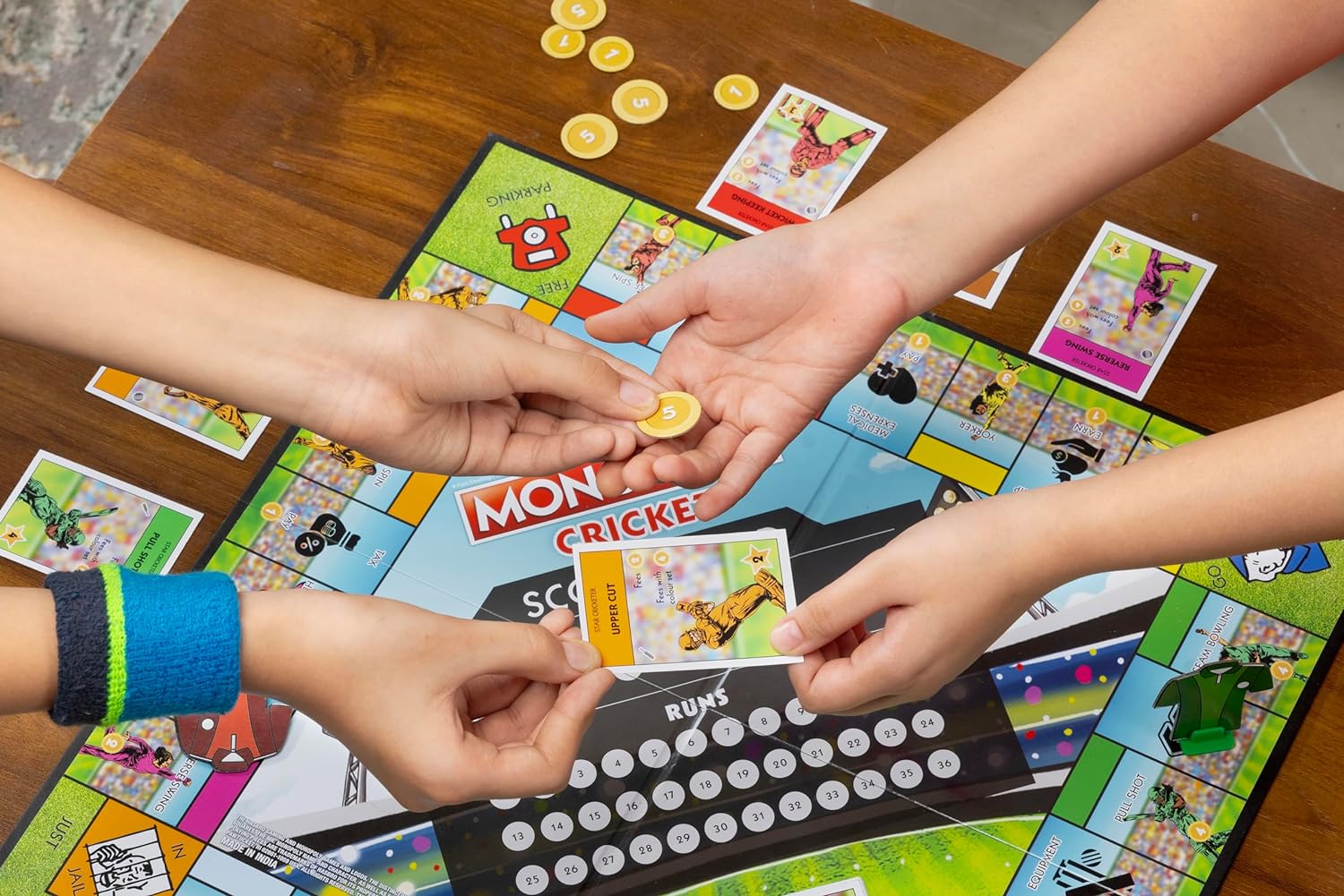 Monopoly Cricket Board Game for Kids Multicolor