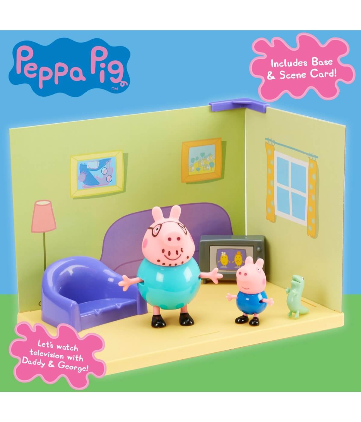 Planet Superheroes Peppa Pig - Scene Pack - Living Room - Multicolor