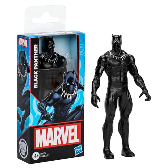 Hasbro Marvel Black Panther Action Figure Toy , 6-inch Figures - Black