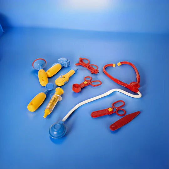 Ilearnngrow Toys Premium Doctor Set with Pull & Push Trolley for Kids , Doctor Set with LED Light Instruments, Pretend Play Doctor Set for Kids