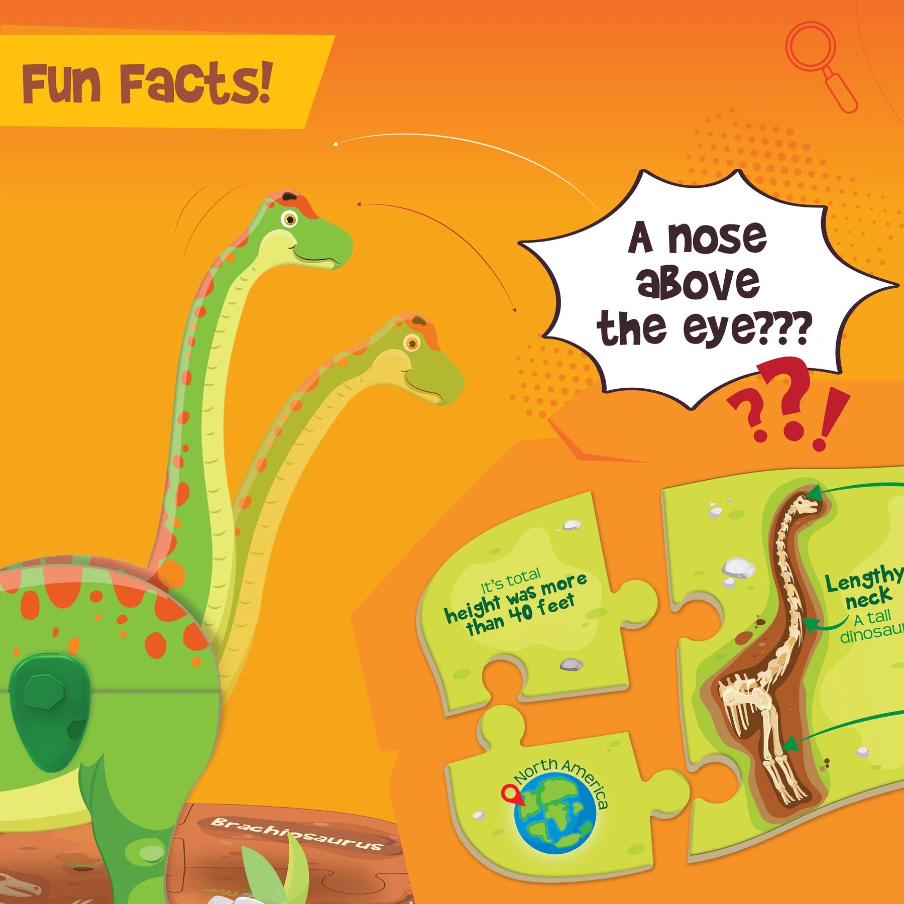 Imagi Make Dino & Egg - Orange - Multicolor