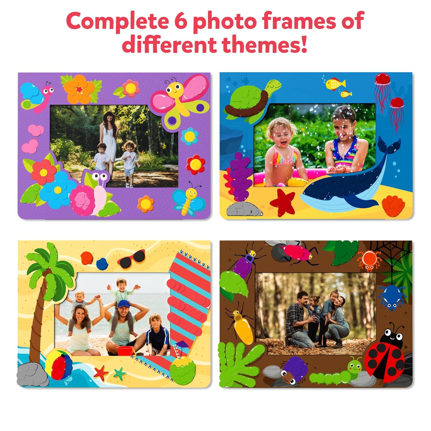 Skillmatics Dot it! - Photo Frames | No Mess Sticker Art | Multicolor