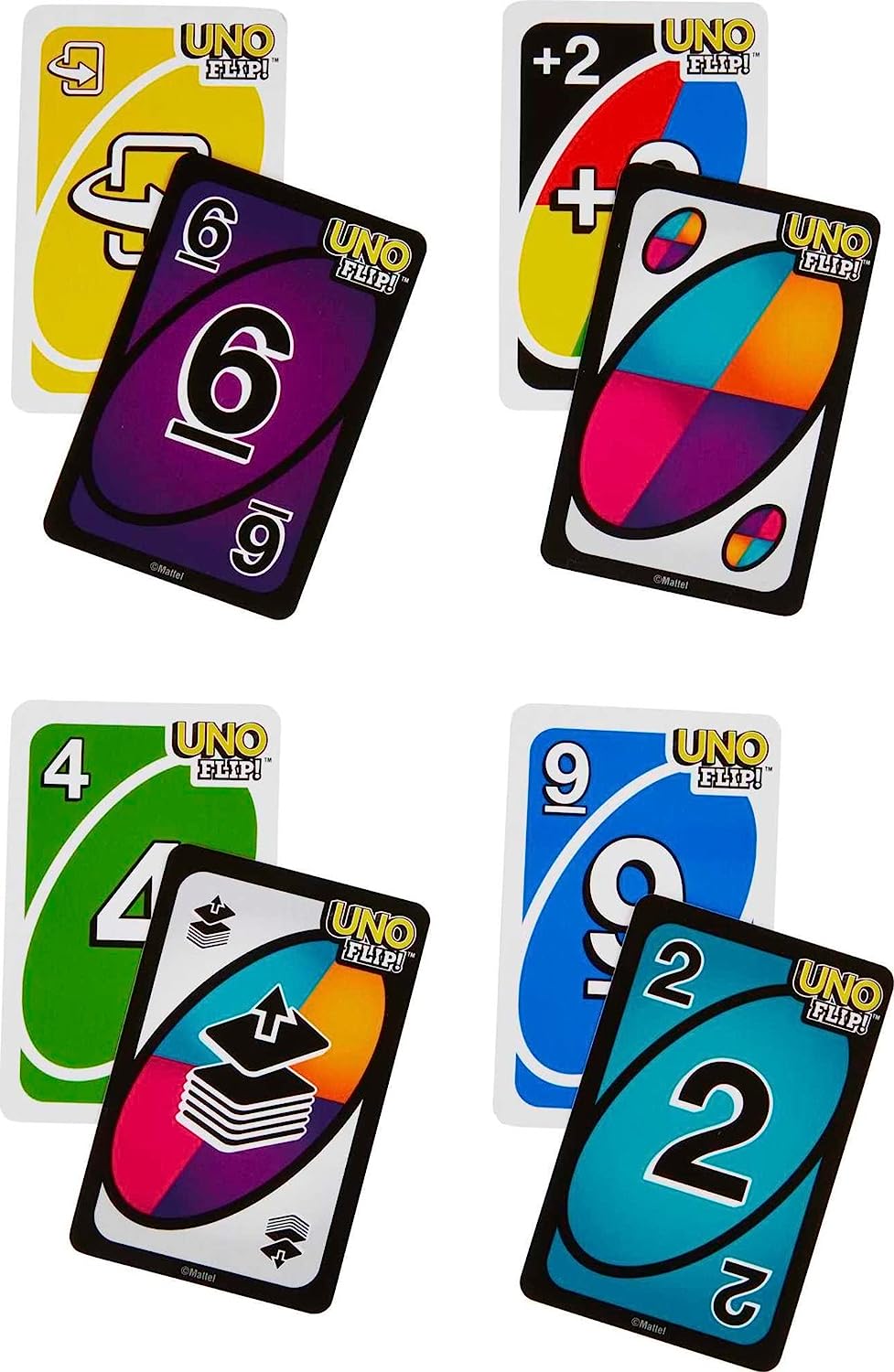 UNO Kid Mattel Games Uno Flip Side Card Game, Multicolor