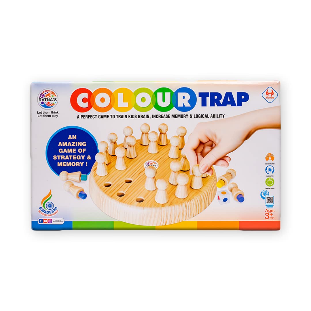 Ratna's Color Trap Strategy & Memory Game for Kids - Multicolor (Without Box Packing)
