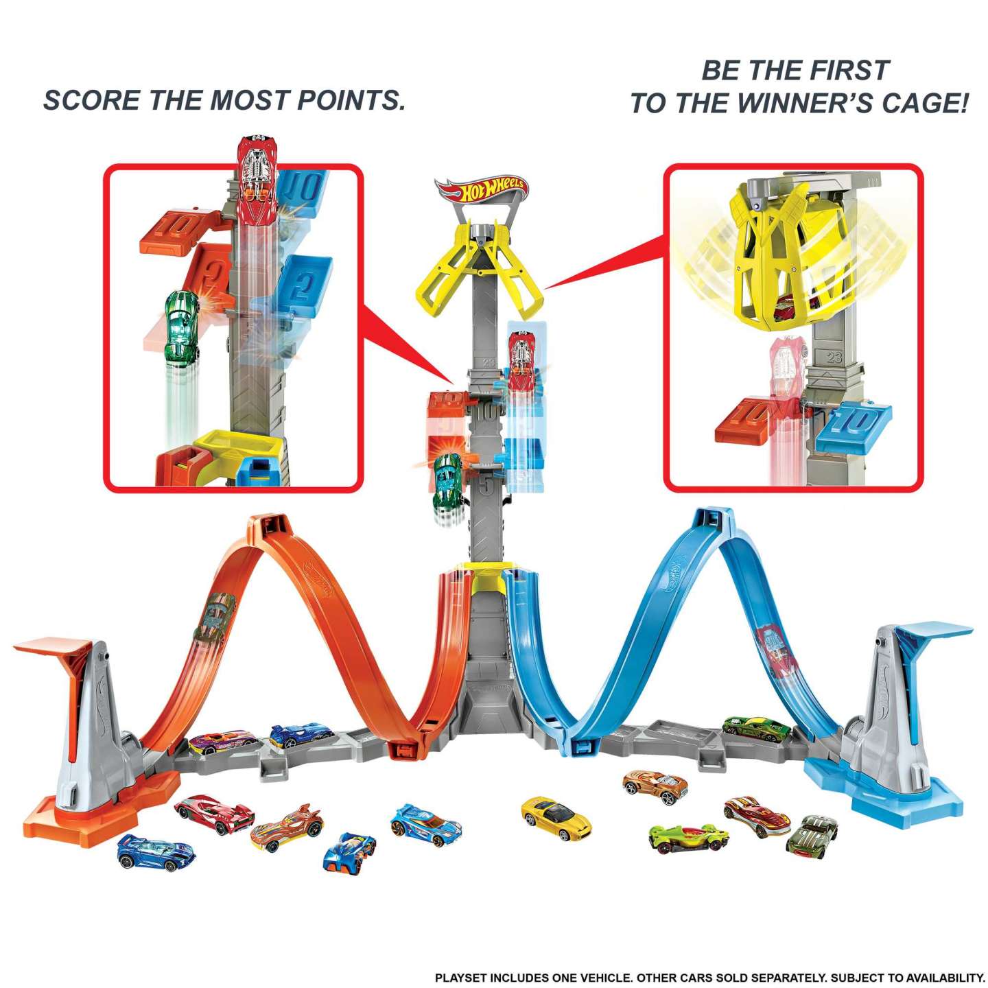 Hot Wheels Loop & Launch Track Set - Multicolor